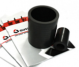 Q-Flon 4 (PTFE, ФТОРОПЛАСТ, наполненный коксом), черного цвета
